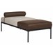 Beliani Chaise longue Piel sintética, Lino sintético MALMOS Beige