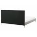 Beliani Cama con somier Terciopelo AMBERT 168x212 Gris