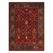 Alfombra de lana OMEGA PARILLO Marco 200x300 Rojo