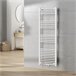 Radiador toallero mural Voss 570 W 24 tubos acero Blanco