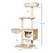 Árbol para Gatos Aglomerado de Madera, Felpa, Sisal PawHut Árbol para Gatos Aglomerado de Madera, Felpa, Sisal PawHut Beige
