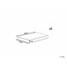 Beliani Cojines de asiento FIJI Blanco/ Beige