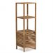 Estantería Pasay madera de nogal, 123 cm de altura 1 puerta Madera