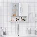 Armario con Espejo MDF, Vidrio kleankin, hogar - baño 54 Blanco
