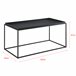 Mesa de centro Nyker metal Negro