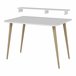 Escritorio Östhammar Con Soporte Para Monitor Aglomerado Blanco