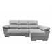 Chaise longue 4 plazas reversible gris claro LODIS Gris Claro