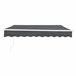 Toldo Articulado Bitonto Retráctil Manual 350x250 Gris Oscuro