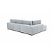 Rinconera con cama MACK izquierda 4 plazas gris claro Gris Claro