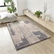 Alfombra shaggy abstracta HELIA - ATTICGO 80x150 Plateado