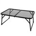 Aktive Mesa plegable camping maletín antivuelco y ultraligera para barbacoa Negro