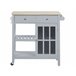 Beliani Carrito de cocina GENOA 80 Gris