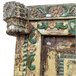 Puerta de madera con acabado artesanal Marron