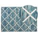 Beliani Alfombra de pelo corto BELENLI 140x200 Azul Claro