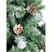 Árbol de Navidad de lujo efecto nieve Verde Oscuro