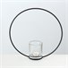 Porta velas meta negro RUMBA 30cm Negro