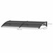Marquesina Exterior Policarbonato Outsunny Negro