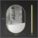 Espejo de Baño Vidrio, Aleación de Aluminio HOMCOM, hogar - baño Dorado