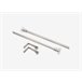 Barra cortina extensible AIR BELL inox mate 120-210cm Inox