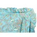 Beliani Cojín decorativo AMOENA Turquesa