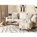 Beliani Cojín decorativo MAYS Blanco/ Beige