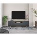 Mueble TV Zaida 3 Puertas Color Roble/Gris Gris