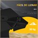 4 Pesos para Base de Sombrilla PP Outsunny 89x89 Negro