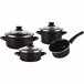 Magefesa Kenia Negra - Batería De Cocina 7 Piezas Negro