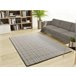 Alfombra con diseño geométrico y relieve CALEDONIA - ATTICGO 80x150 Crema