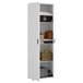 Armario multiusos 2 puertas efecto madera Blanco