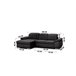Chaise longue con cama MORIS Antracita