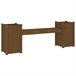 Banco de madera con Jardineras 180x36 Marron