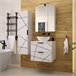 Mueble bajo lavabo encimera Teren 60 Blanco