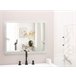 Beliani Espejo de baño CORROY Gris