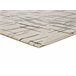 Alfombra abstracta en blanco y negro RETRO - ATTICGO 80x150 Blanco