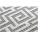 Alfombra MAROC P655 laberinto griego Franjas Bereber marroquí 180x270 Gris