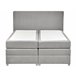 Beliani Cama continental Poliéster MINISTER 168x209 Gris Claro