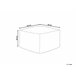 Beliani Puf SHORAN Blanco/ Beige