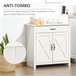 Aparador de Cocina MDF, Melamina de Madera HOMCOM, hogar - cocina Blanco