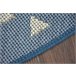 Alfombra de cuerda sisal FLAT círculo Vidriero 120x120 Azul