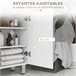 Mueble Auxiliar Baño Melamina de Madera kleankin Blanco