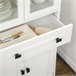 Alacena de Cocina MDF, Melamina de Madera, Vidrio HOMCOM Blanco
