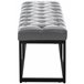 Banco - Amun - Simil cuero 100x38 Gris