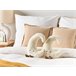 Beliani Cojín decorativo MOONLIGHTER Blanco/ Beige