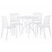 Beliani Conjunto de comedor SERSALE Blanco