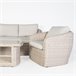 Set de jardín MOREA con mesa, 1 sofá y 2 sillones Gris Claro