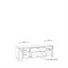 Mueble TV 2 puertas 2 cajones FREETOWN Roble