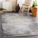 Alfombra LUCE 84 moderna Ornamento vintage Structural 173x270 Gris