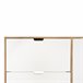 Zapatero MONTBLANC 112x105x23,5cm color roble y blanco Blanco