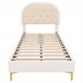 Marco de la cama 200x90 Beige